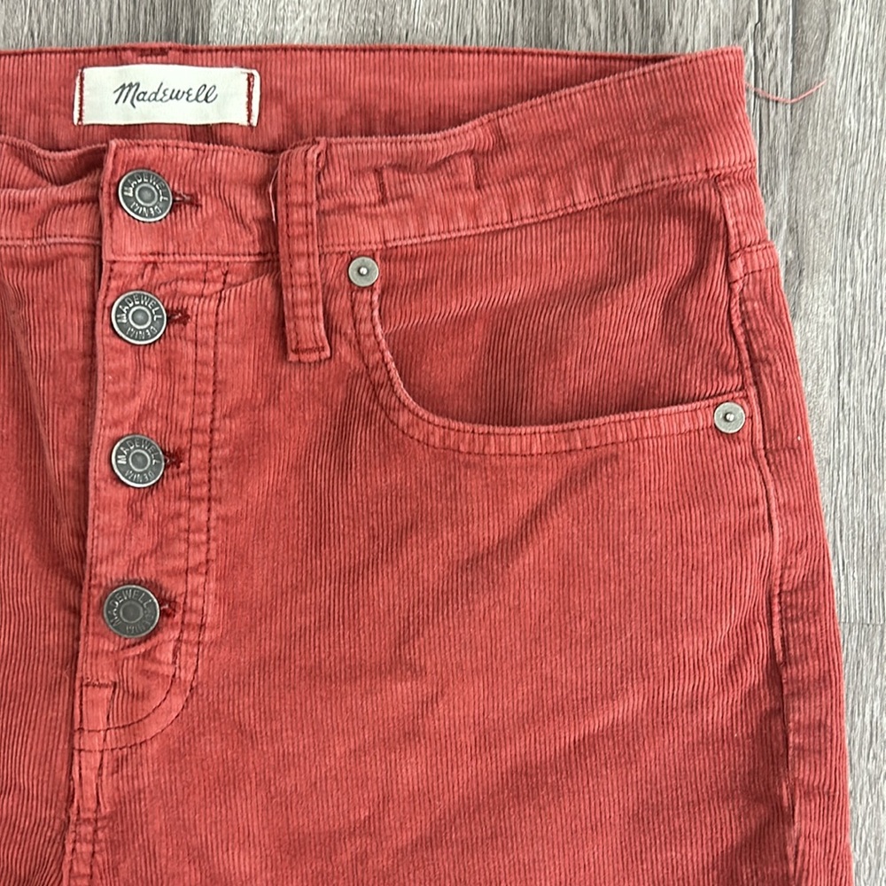 Madewell Red Boot Cut Pants - Picture 3 of 7